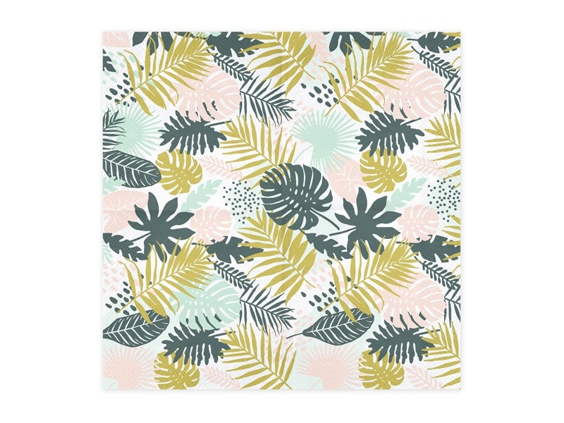 Hawaii Servietten Palmenblatt 33cm 20Stück