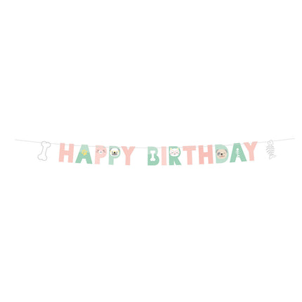 Hello Pets Letters Sling Happy Birthday 1.8m