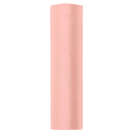 Rosa Pastellfarbener Organza-Stoff 16cm 9m