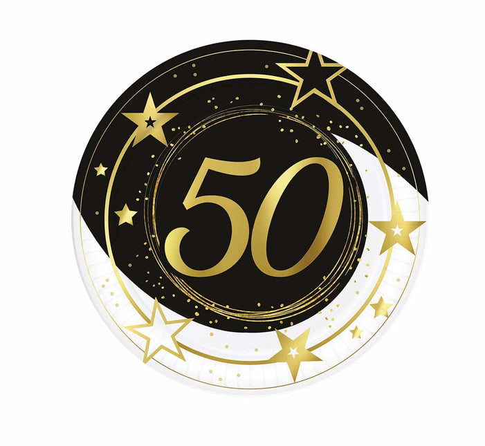 Teller 50 Jahre 23cm 6Stk