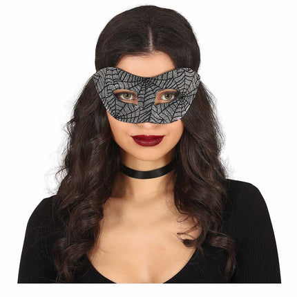 Halloween Augenmaske Spinnennetz