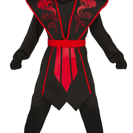Ninja Anzug Kind Roter Schatten