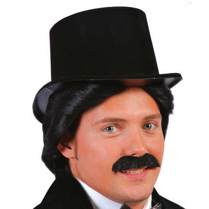 Zylinderhut Schwarz Deluxe