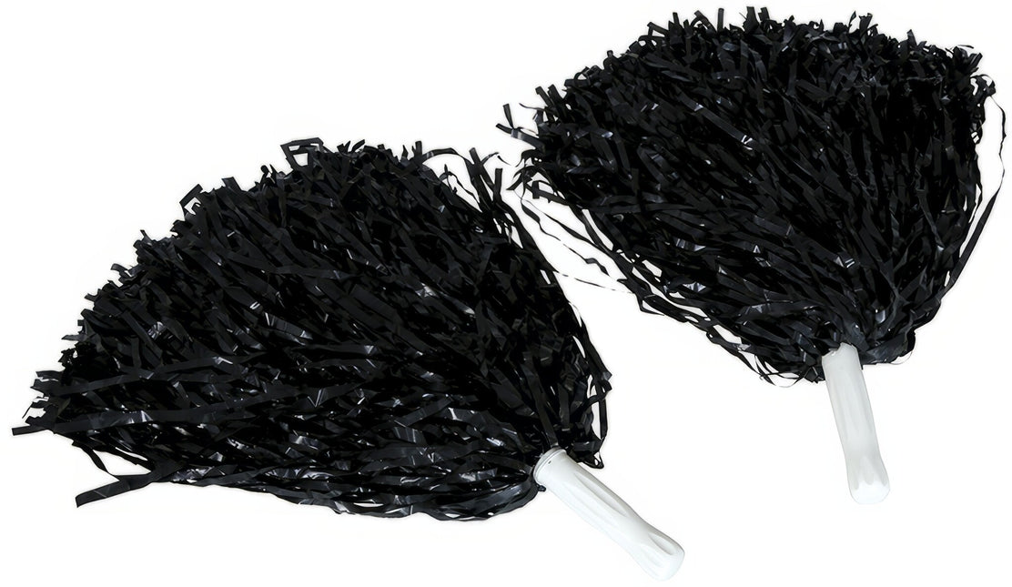 Schwarze Pompons 2Stück