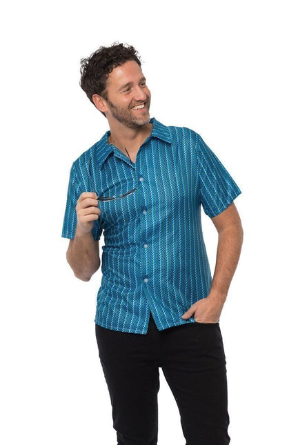Tshirt 70s Blau