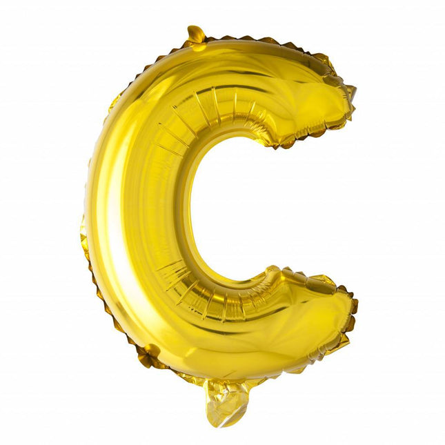 Folienballon Buchstabe C Gold XL 102cm leer