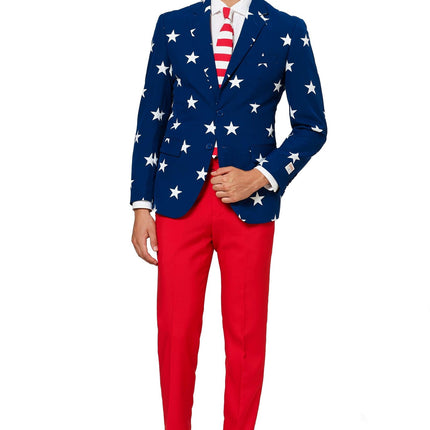 USA Stars Stripes Anzug Männer <tc>OppoSuits</tc>