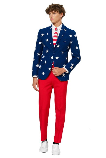 USA Stars Stripes Anzug Männer <tc>OppoSuits</tc>