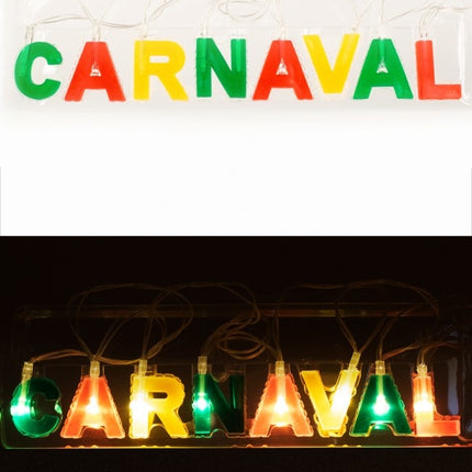 Briefschlinge Karneval Rot Gelb Gr