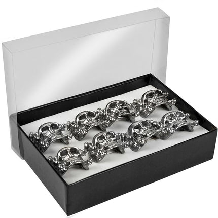 Halloween Totenkopf Ringe 8 Stück
