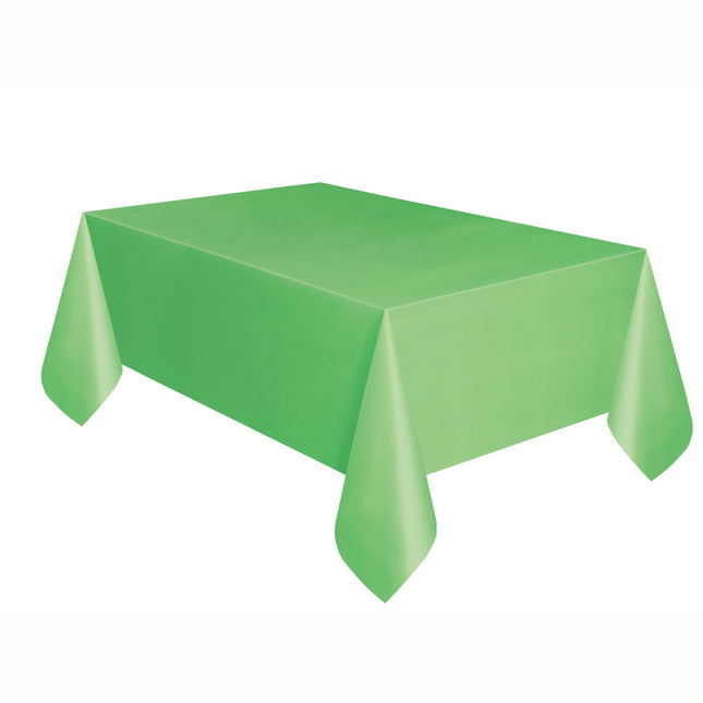 Limettengrüne Tischdecke Plastik 2,74m