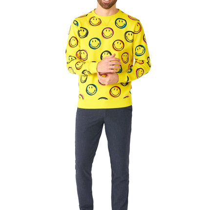 Smiley Smudge Pullover Männer <tc>OppoSuits</tc>