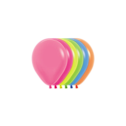 Ballons Neon Mix 12cm 50Stk