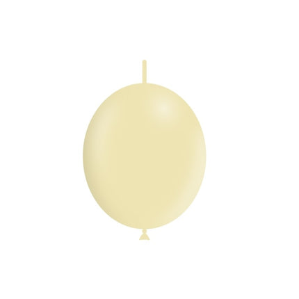 Gelbe Knopfballons Pastell 30cm 50Stk.