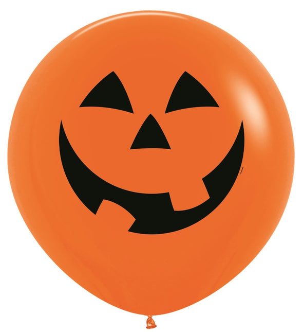 Ballons Kürbis Orange 91cm 2Stk