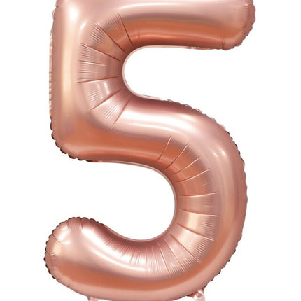 Rose Gold Figur Ballon 5 Jahre Glanz 86cm