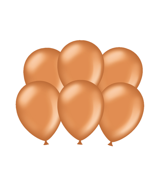 Kupfer Ballons Chrom 30cm 6Stück