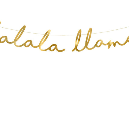 Banner Lalala Llama Gold 82cm