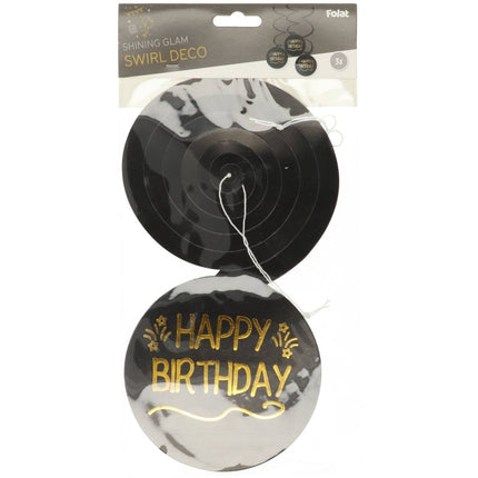 Happy Birthday Hängende Dekoration 3tlg.