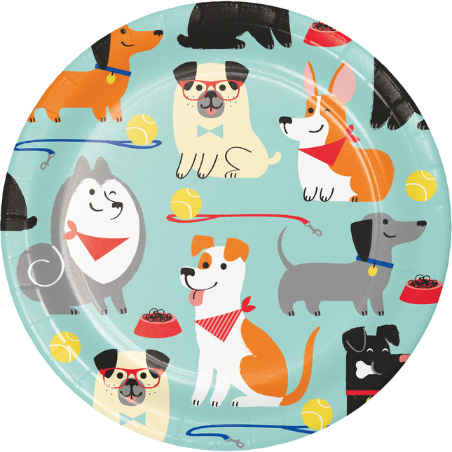 Teller Hunde 18cm 8Stk
