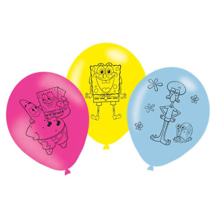 Spongebob Luftballons 27,5cm 6Stk.