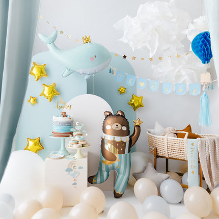 Helium Ballon Wal Leer 78cm