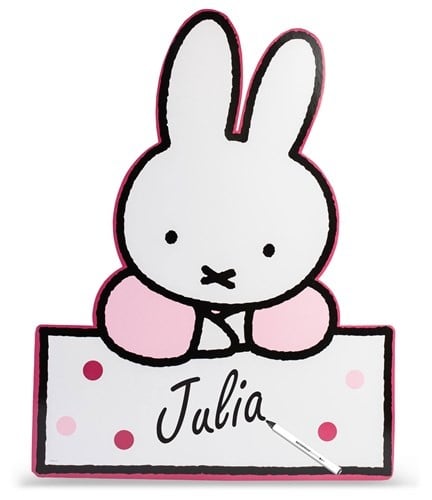 Miffy Türschild Hellrosa 60cm