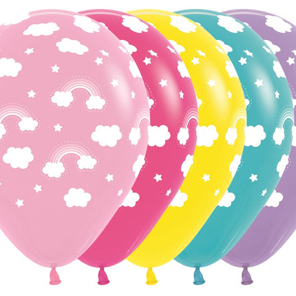 Ballons Regenbogen Mix 30cm 25Stk