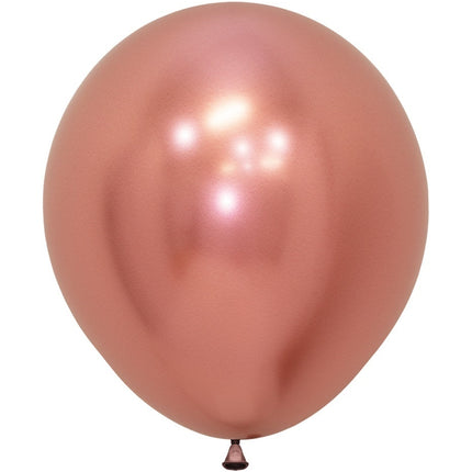 Ballons Reflex Rose Gold 45cm 6Stk