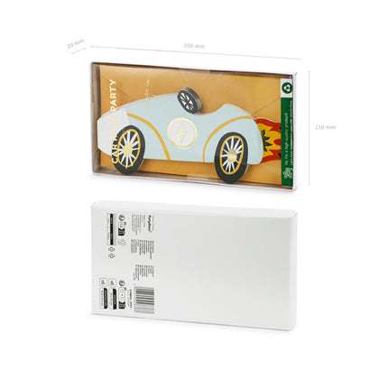 Racing Einladungen 6Stück