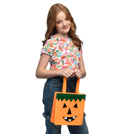Kürbis Süßigkeiten Tasche 23cm