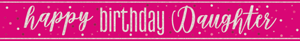 Happy Birthday Banner Tochter 2,74m