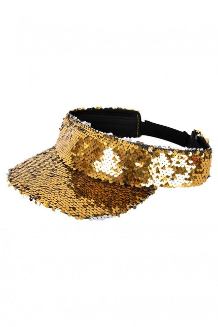Sonnenblende mit Pailletten Gold