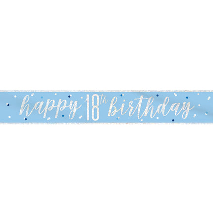 Banner 18 Jahre Blau 2.74m