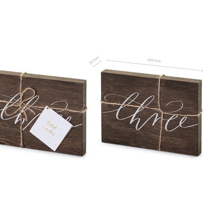 Tisch Nummer Drei 18cm