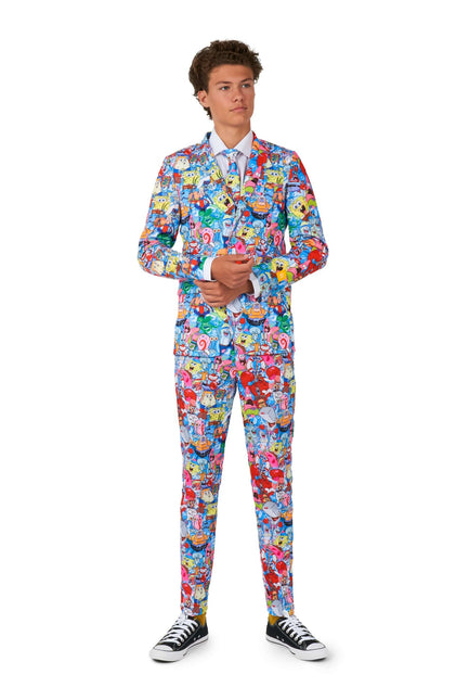 SpongeBob Frenzy Anzug Junge Teen <tc>OppoSuits</tc>