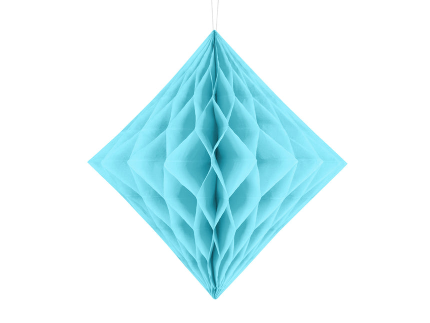 Honigwabe Diamant Hellblau Baby 30cm