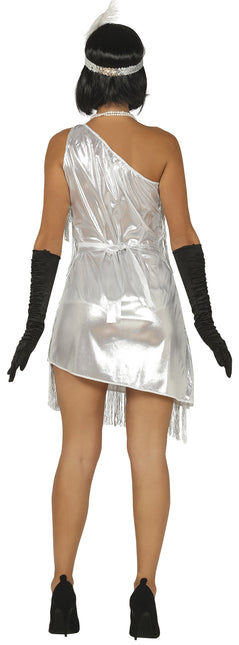 Charleston Kleid Silber Damen