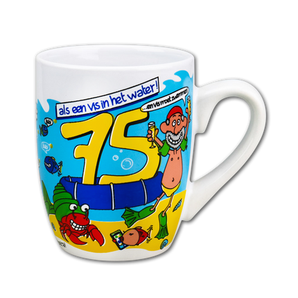 Becher 75 Jahre 12cm