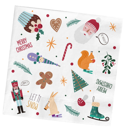 Weihnachtsservietten 33cm 20Stück