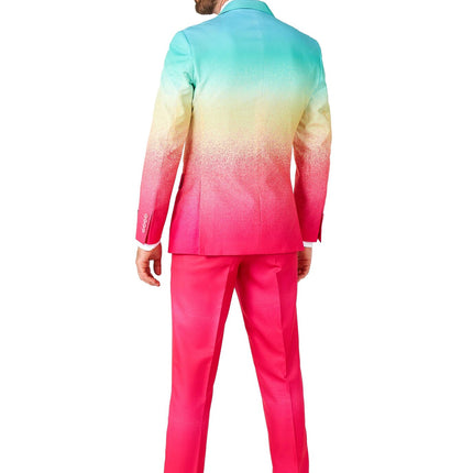 Regenbogen Fuchsia Blau Anzug Männer <tc>OppoSuits</tc>