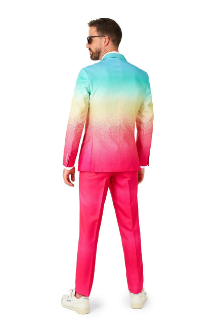 Regenbogen Fuchsia Blau Anzug Männer <tc>OppoSuits</tc>