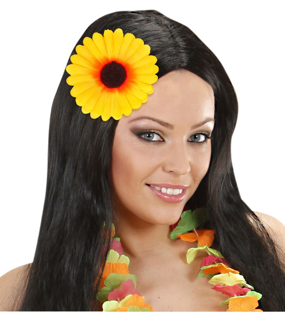 Gelbe Haarspange