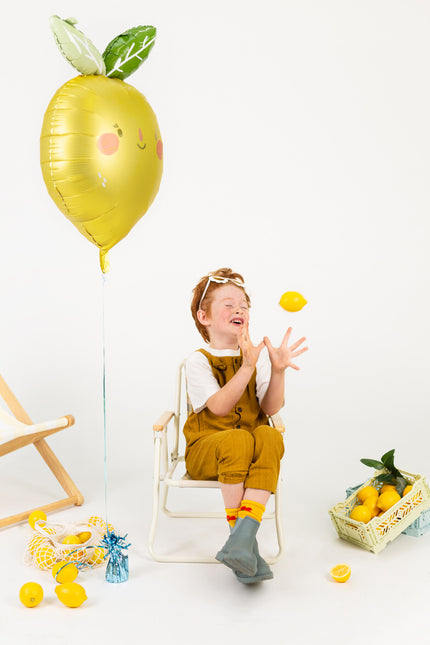 Helium Ballon Zitrone Leer 60cm