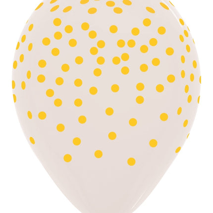 Ballons Konfetti Mix Kristallklar 30cm 25Stk