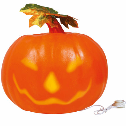 Halloween Tischdekoration Kürbis mit Licht 23cm