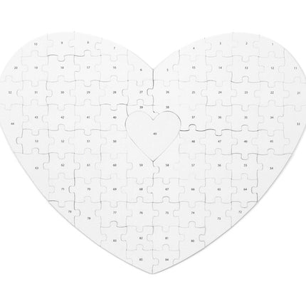 Gästebuch Herz Puzzle 45cm