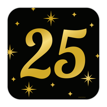 Türschild 25 Jahre 50cm