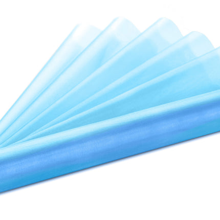 Hellblauer Organza-Stoff 36cm 9m