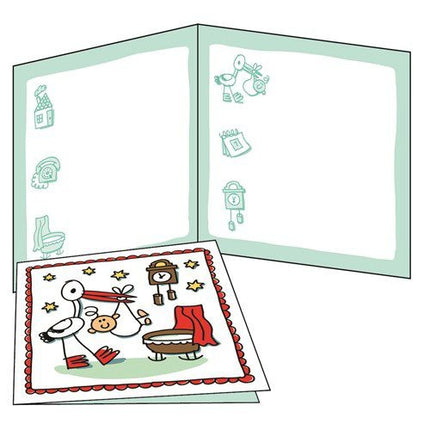 Geburt Einladungen 6Stück